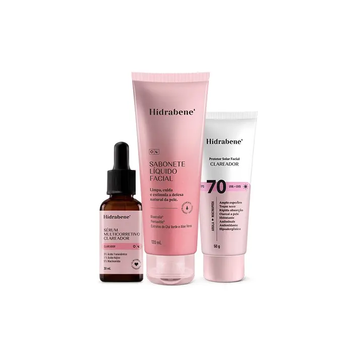 Kit clareador facial